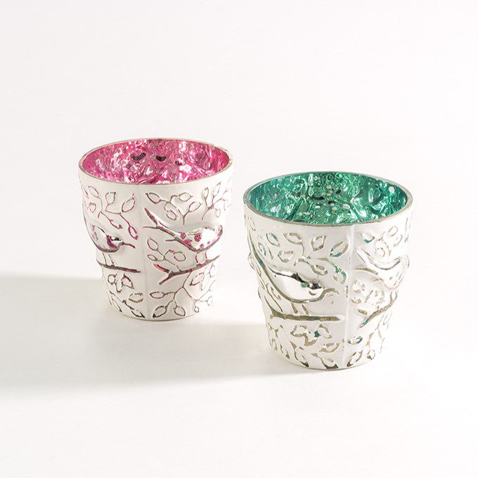 Birds tea light holder