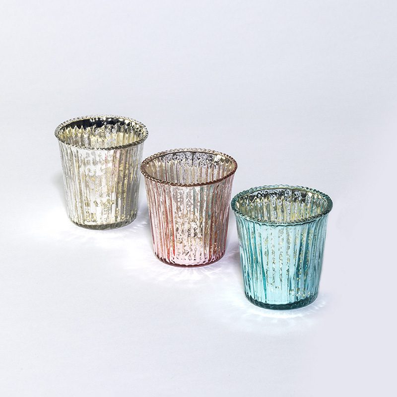 ribbed tea light holders