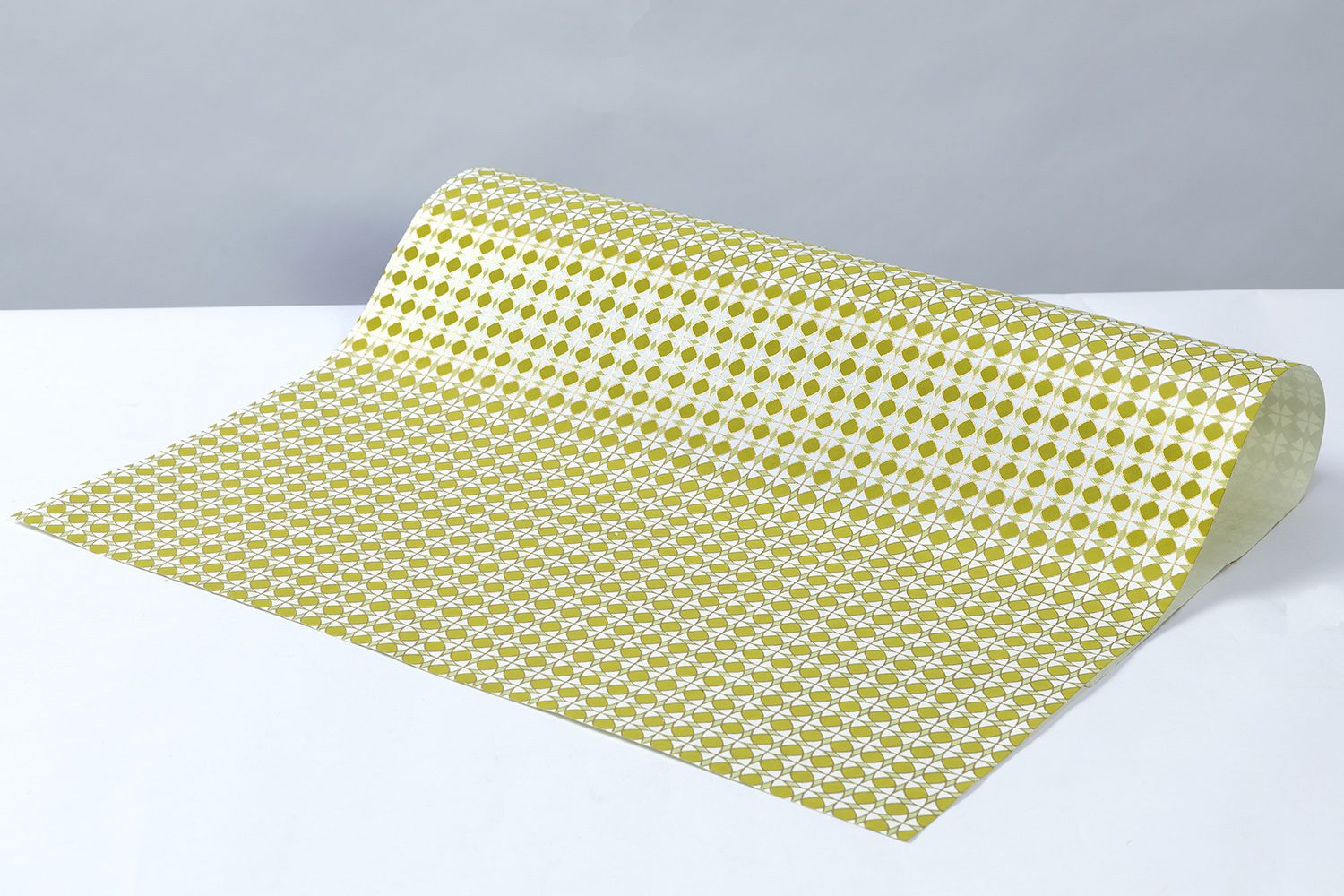 green polygon wrapping paper