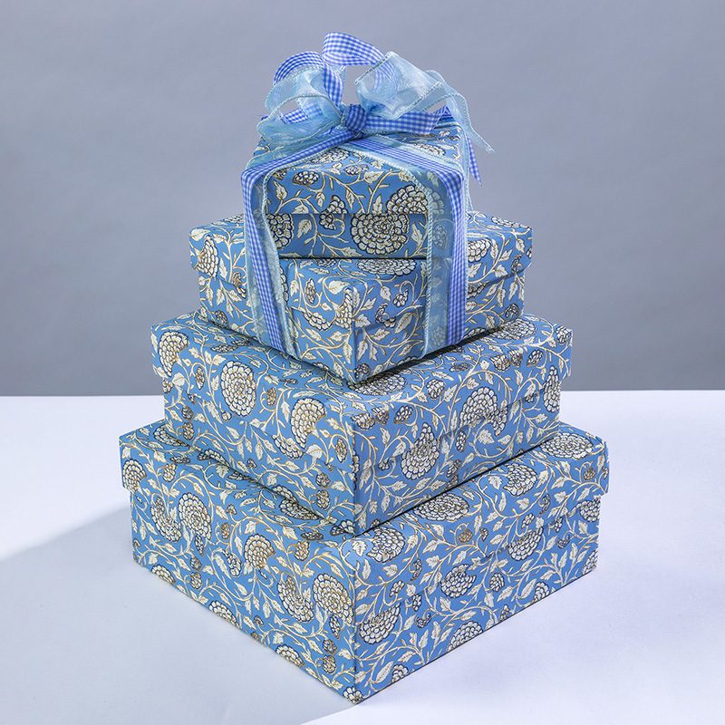 Blue Jaipur Floral Gift Box