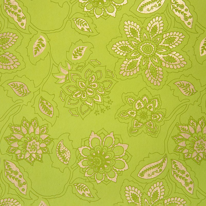 Green Dahlia Handmade Wrapping Paper
