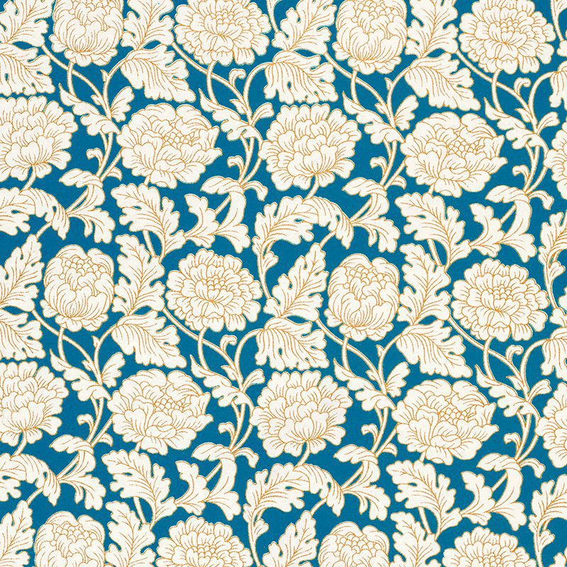 Handmade gift wrap Turquoise floral gift wrap adds Elegance and Splendour