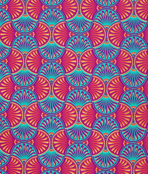 Design led, Vibrant and sustainable magenta Floral Fan Gift Wrap