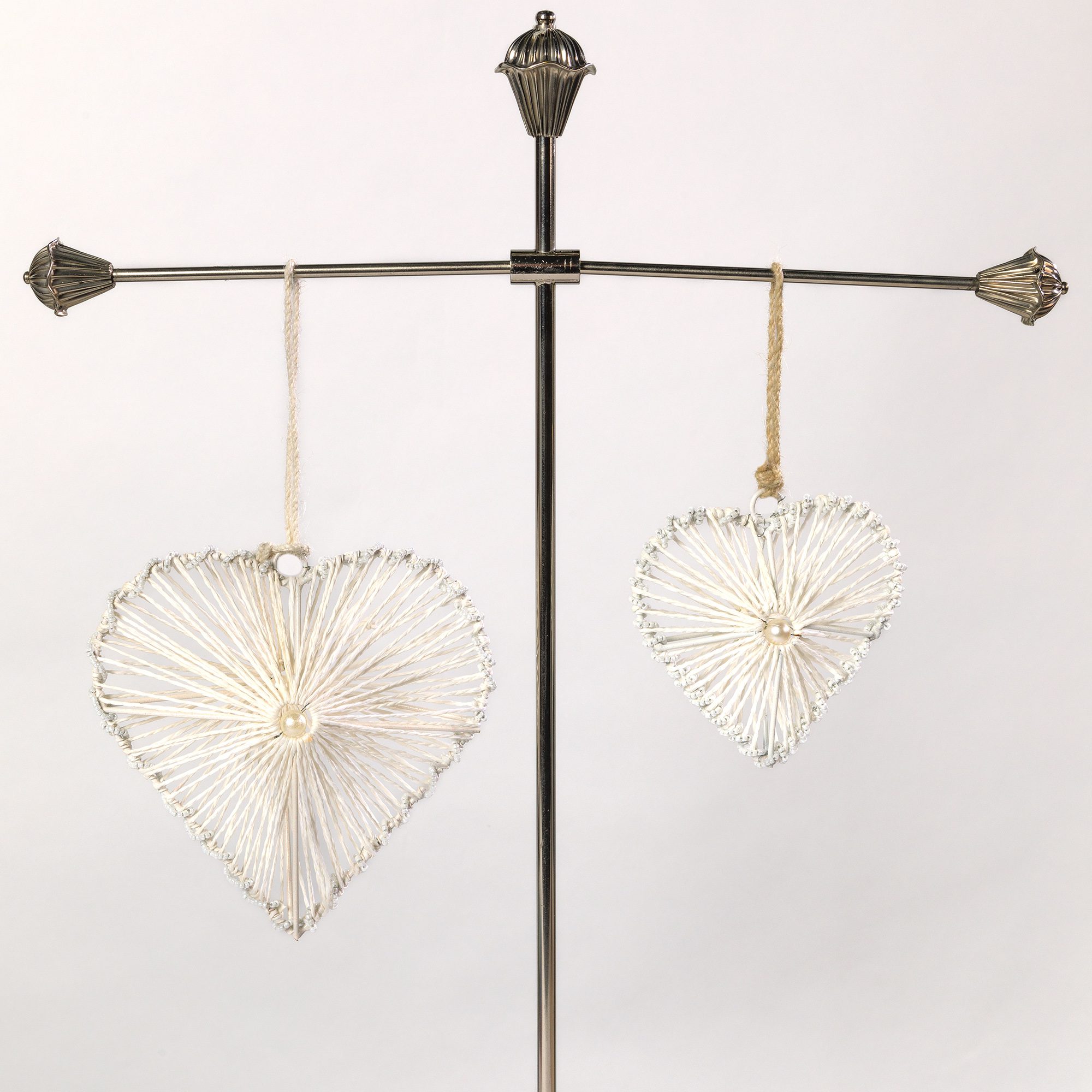 Raffia hearts