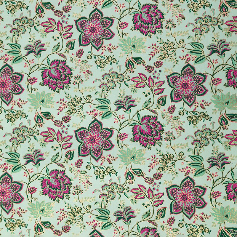 Green Floral gift wrap is vibrant and eye catching bestseller.